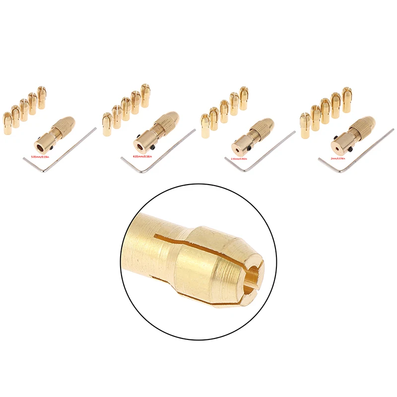 

7Pcs/Set Mini 0.5mm-3.0mm Electric Motor Shaft Drill Chuck Fixture Small To Drill Bit Micro Chuck Fixing Device Dropshipping