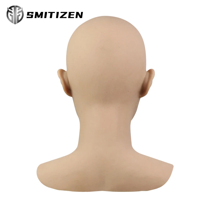Smitisen-mascarilla de silicona para hombre joven, m&aacute;scara Artificial realista para fiesta de l&aacute;tex, m&aacute;scaras de Halloween para hombre adulto, accesorios de Cosplay-5