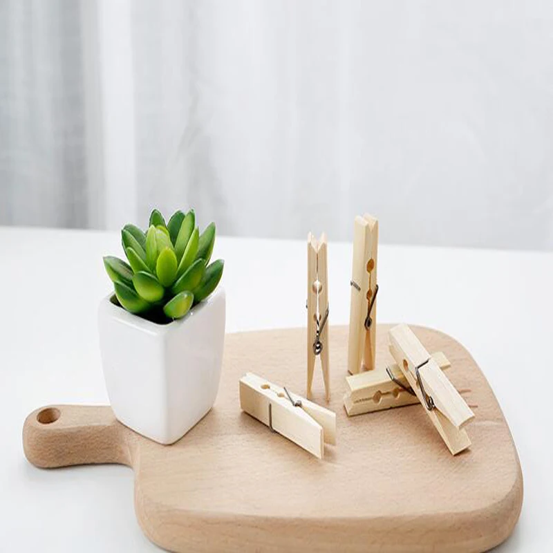 100 шт./лот высококачественные бамбуковые прищепки для одежды длиной 7 см/6 см