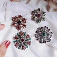 european and american fashion baroque retro brooch personality hollow geometric badge corsage for women jewelry