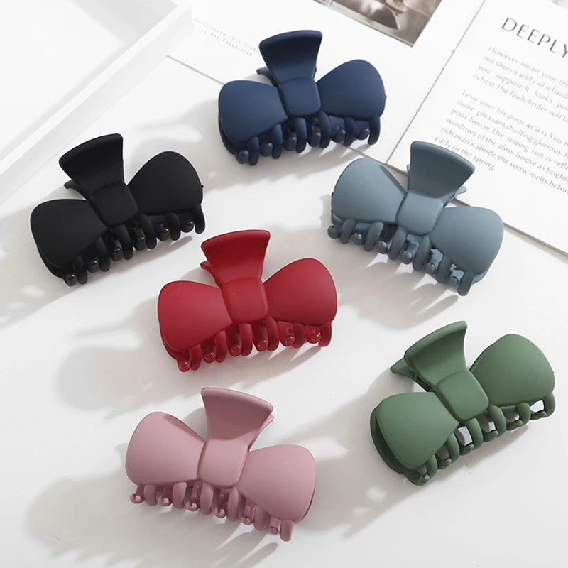 

Корейский галстук-бабочка для девушек элегантные матовые аксессуары для волос