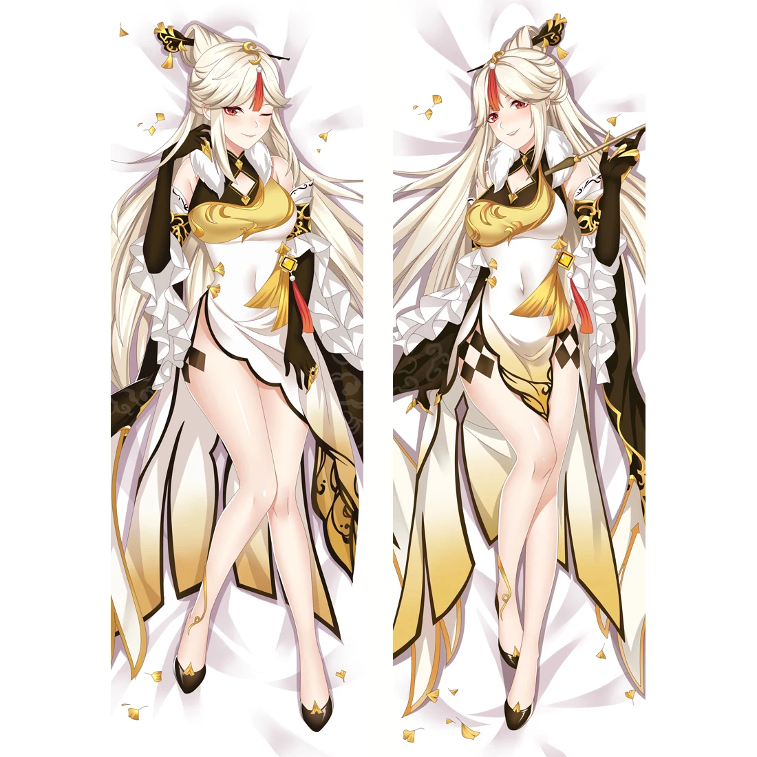 

Наволочка Game Genshin Impact NING GUANG Dakimakura на все тело с двухсторонним принтом Ningguang для косплея персиковая обнимающая наволочка