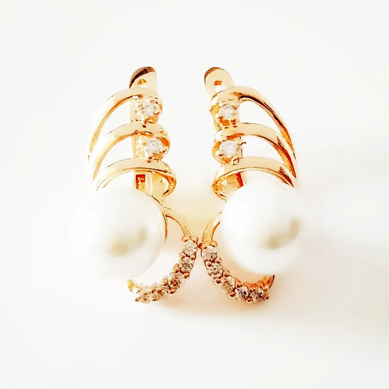 Женские Висячие серьги новинка 2020 ювелирные изделия цвета розового золота 585