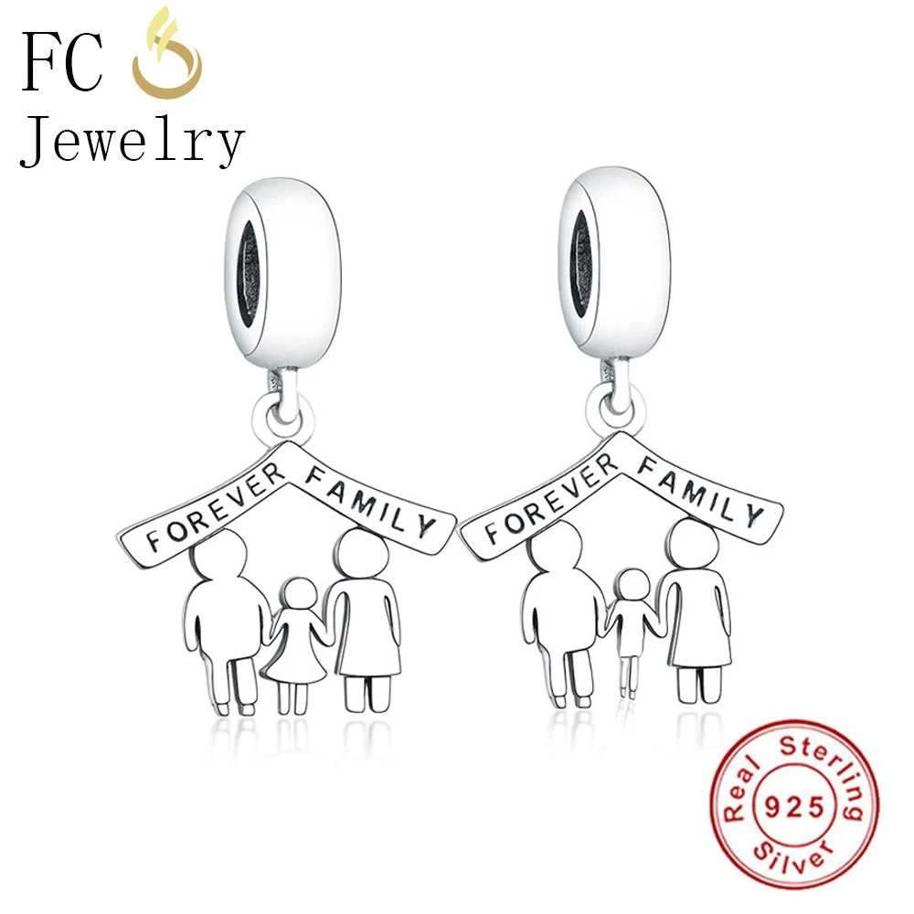 FC Jewelry оригинальный брендовый браслет с подвесками 925 пробы серебряный для папы