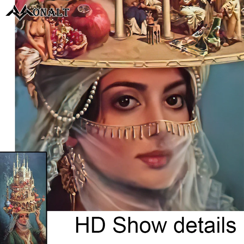 Арабский Женский замок абстрактная фотография на холсте буддизм