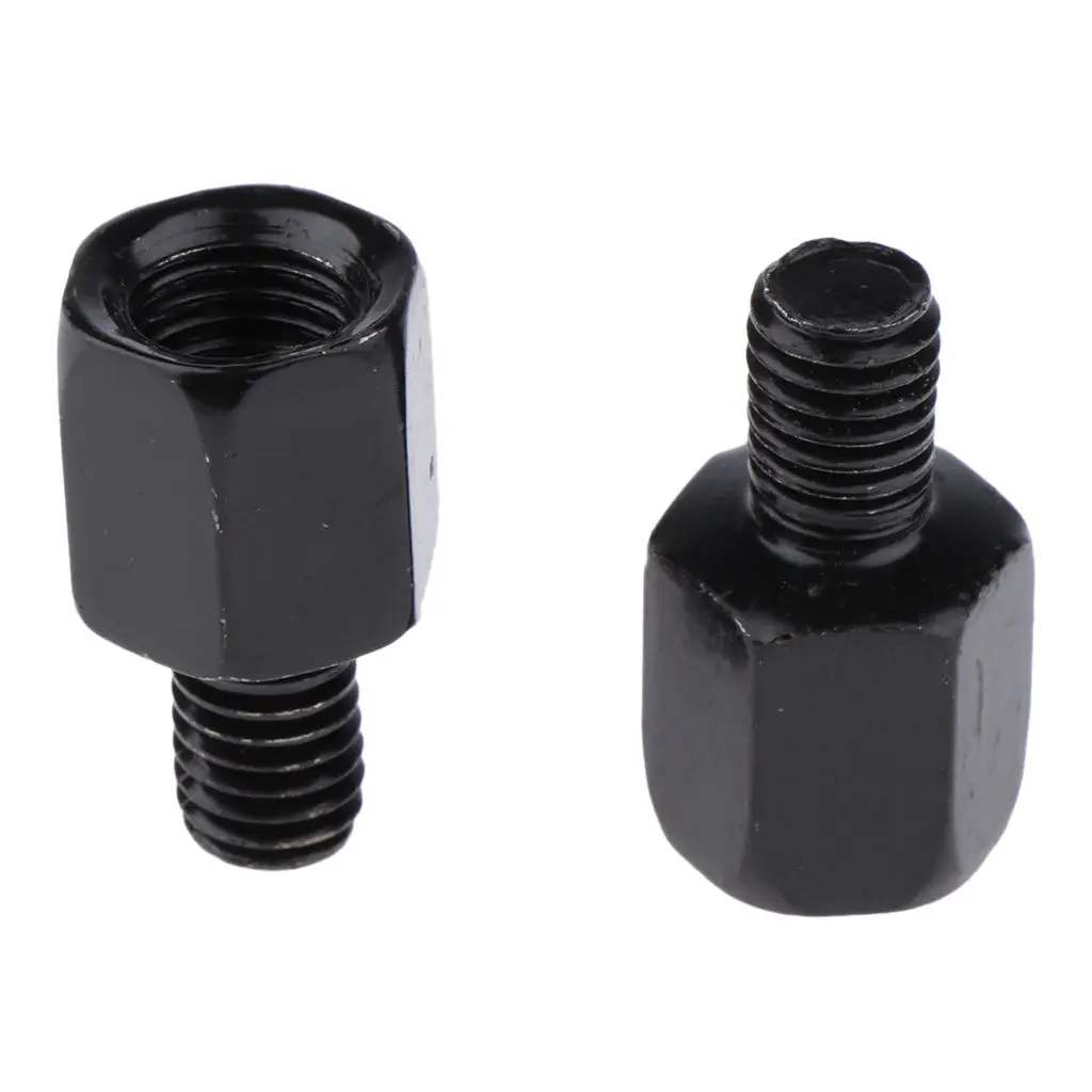 

Universal Black Motorbike Rearview Mirror Adapter Bolt Steel Metal for Motorcycle Motorbike RH 10mm - LH 8mm Adapter
