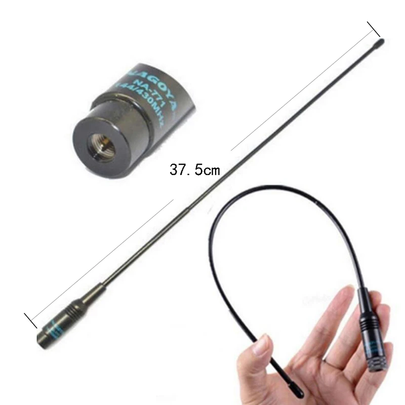 1pc 40cm NA-771 SMA-Female Dual Band 10W Antenna for Baofeng UV 144/430Mhz 10W High-gain Antenna For Baofeng SAUS images - 6