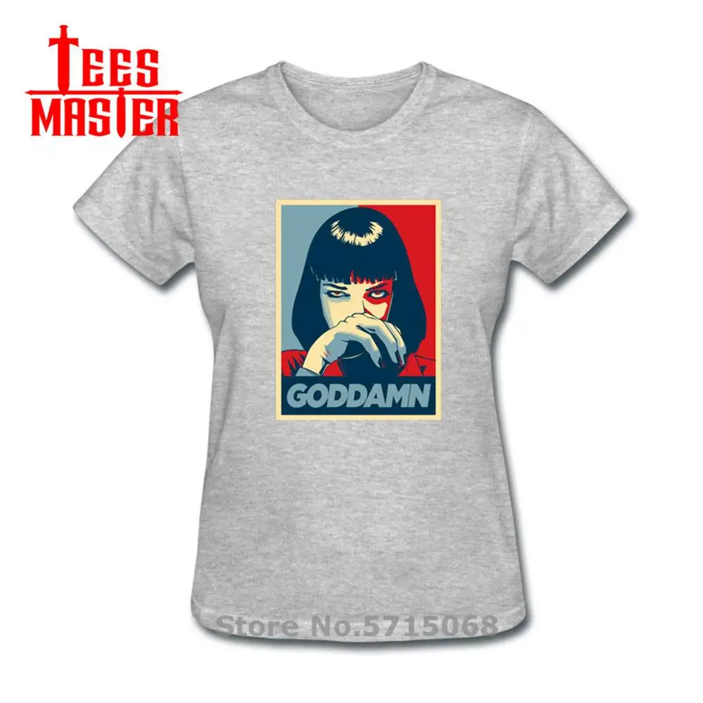 Camisa Квентин Тарантино плёнки Футболка женская из хлопка с логотипом фильмов