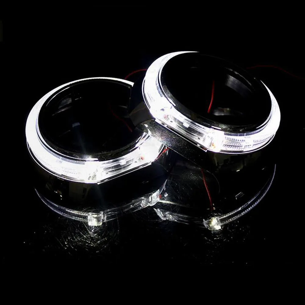 2 шт. 3 0 дюймов для светодиодные дневные Бег глаза ангела линзы прожекторного типа