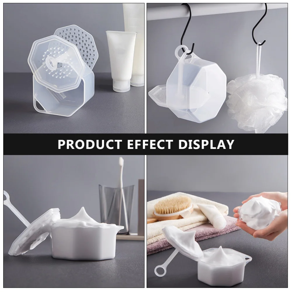 

3pcs Practical Face Wash Bubbler Cups Adorable Mini Bubbler Cups Transparent