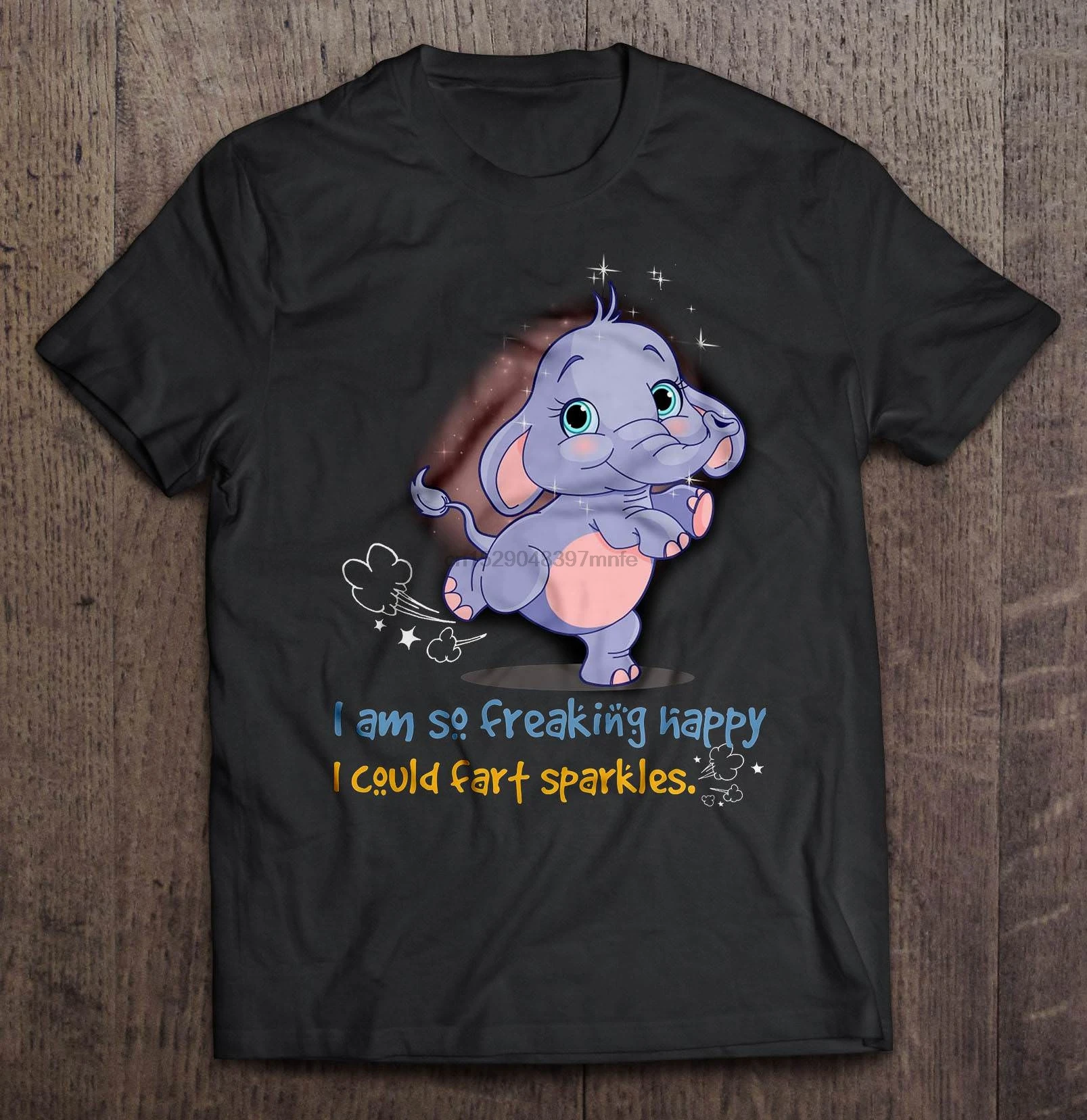 Мужская футболка I Am So friendly Happy Can Fart Sparkles Elephant Version женская футболка|Мужские
