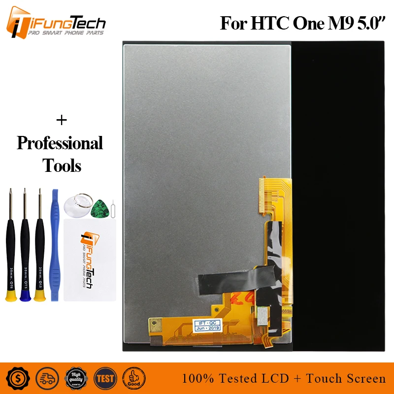 For HTC ONE M9 LCD Touch Screen with Frame Display Digitizer Assembly Replacement Parts M9E M9W | Мобильные телефоны и
