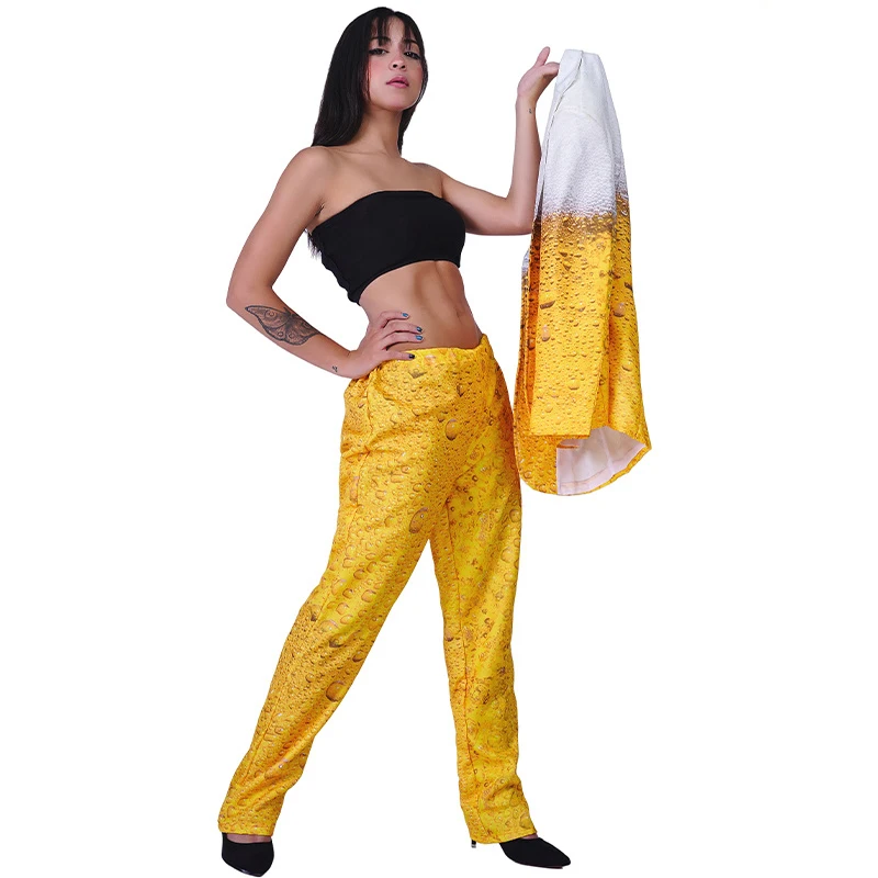 Женский костюм на Октоберфест нарядное платье желтая пивная одежда ролевая игра