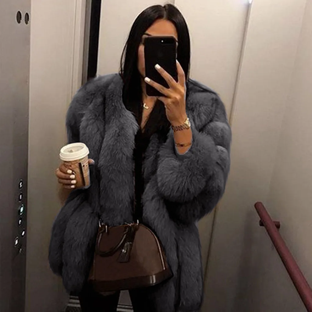 Mink норковые пальто женские Зимние теплые плюшевые пальто Роскошная мягкая меховая куртка пальто Высокое качество женские толстые пальто из искусственного меха# G30