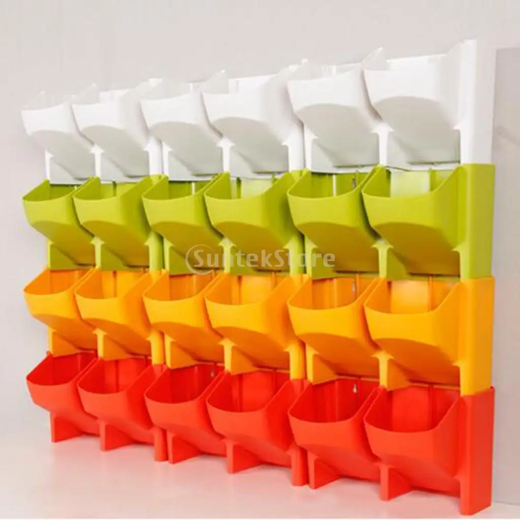 Настенный висячий садовый саженец контейнер под элемент питания 2 кармана для