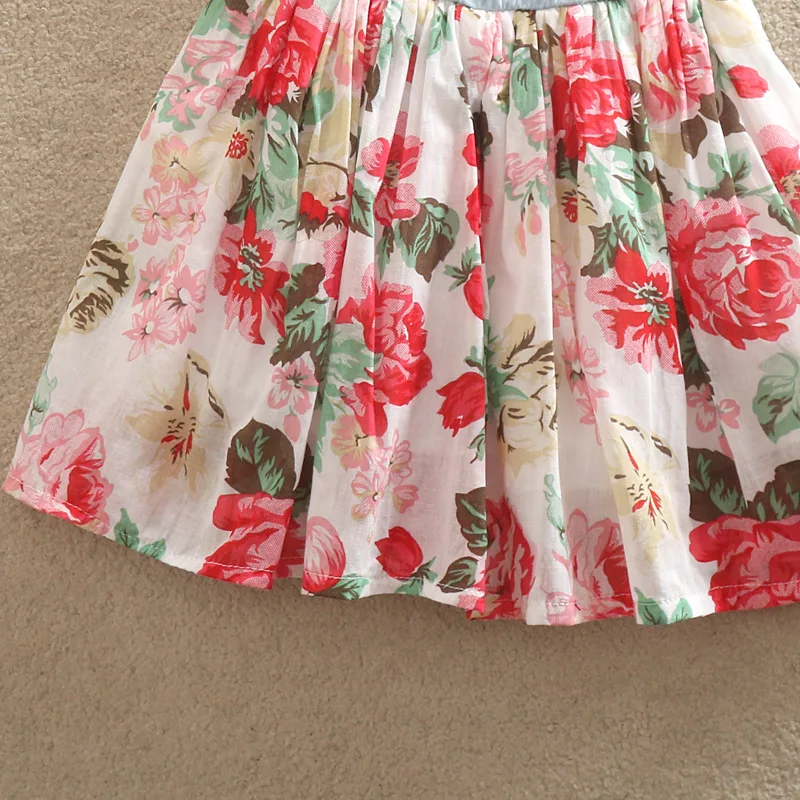 2019 Baby Girls clothes kids Dress Lovely Hot Kids Jean Denim Bow Flower Ruffled Sundress for Clothing Costume 2-10Y | Детская одежда и