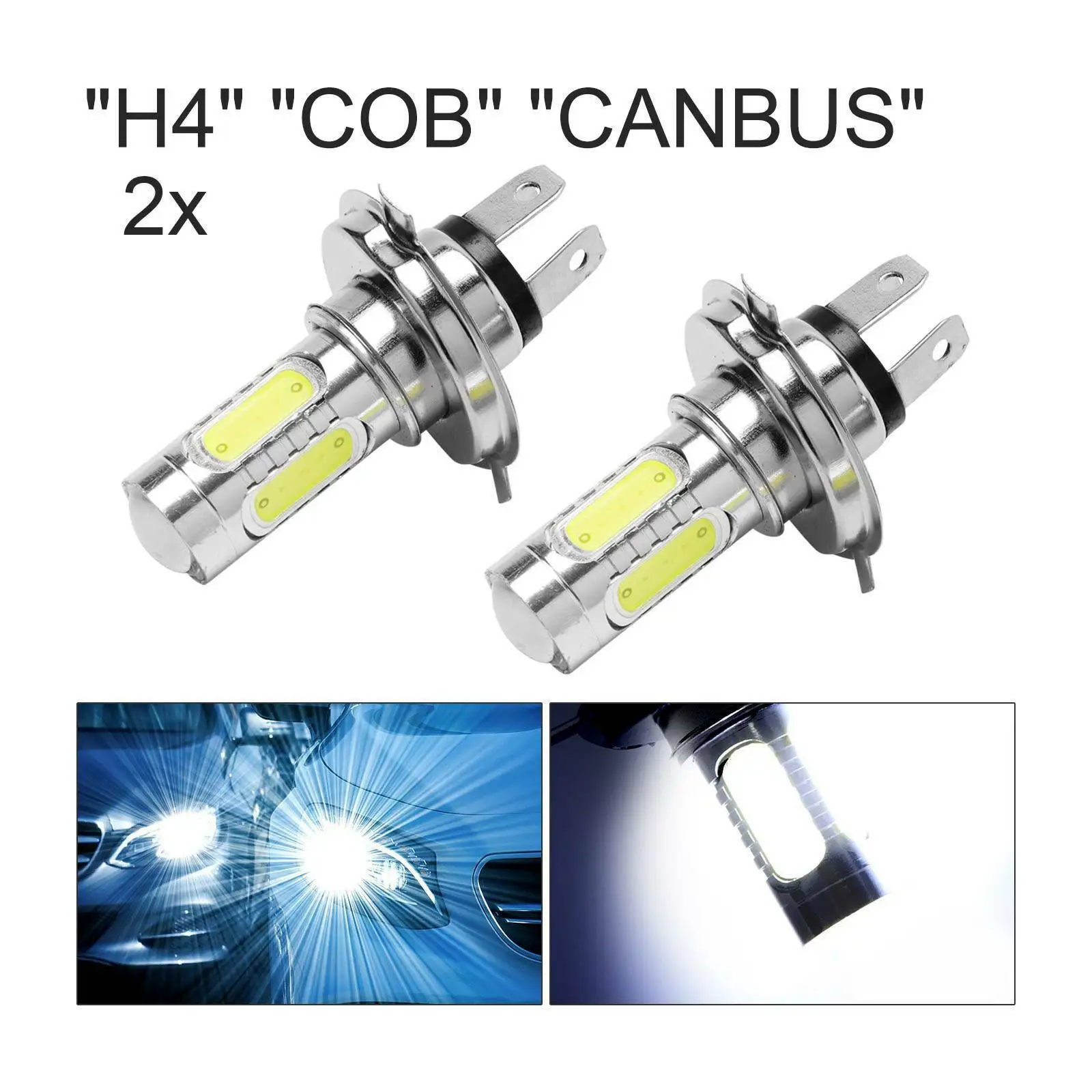 

H4 Led Bulbs Xenon Car Cob Super White 472 Headlight Headlamp Halogen Canbus 12v LED Strip Light LED Turn Signal Lights For Auto