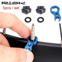 risk bicycle presta valve nut with tool set road bike mtb valve fixed nut washer france tire waterproof protection accessories
