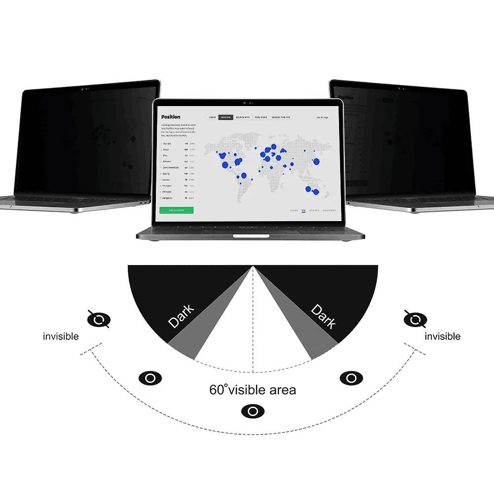 Магнитный фильтр конфиденциальности для Apple MacBook Touch ID Air 13 A1932 2018 антибликовый