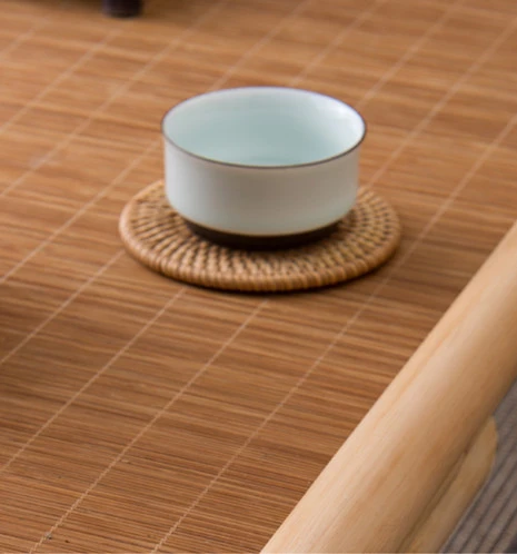 Vintage Rattan Indoor Bamboo Furniture Floor Table 100*40cm Asian Style Tatami Coffee/tea Living Room Low Tea |