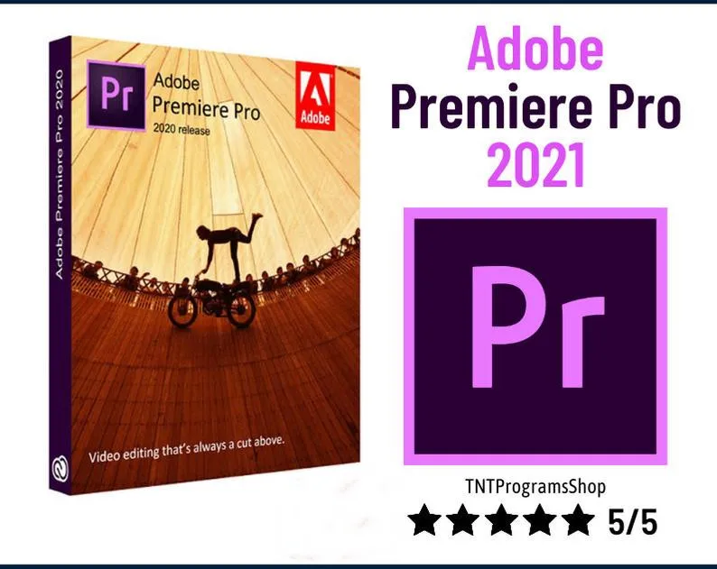 

Premiere Pro CC 2021 Software Win/Mac Industry-Standard Video And Film Editing Quick Install - Easy to Use
