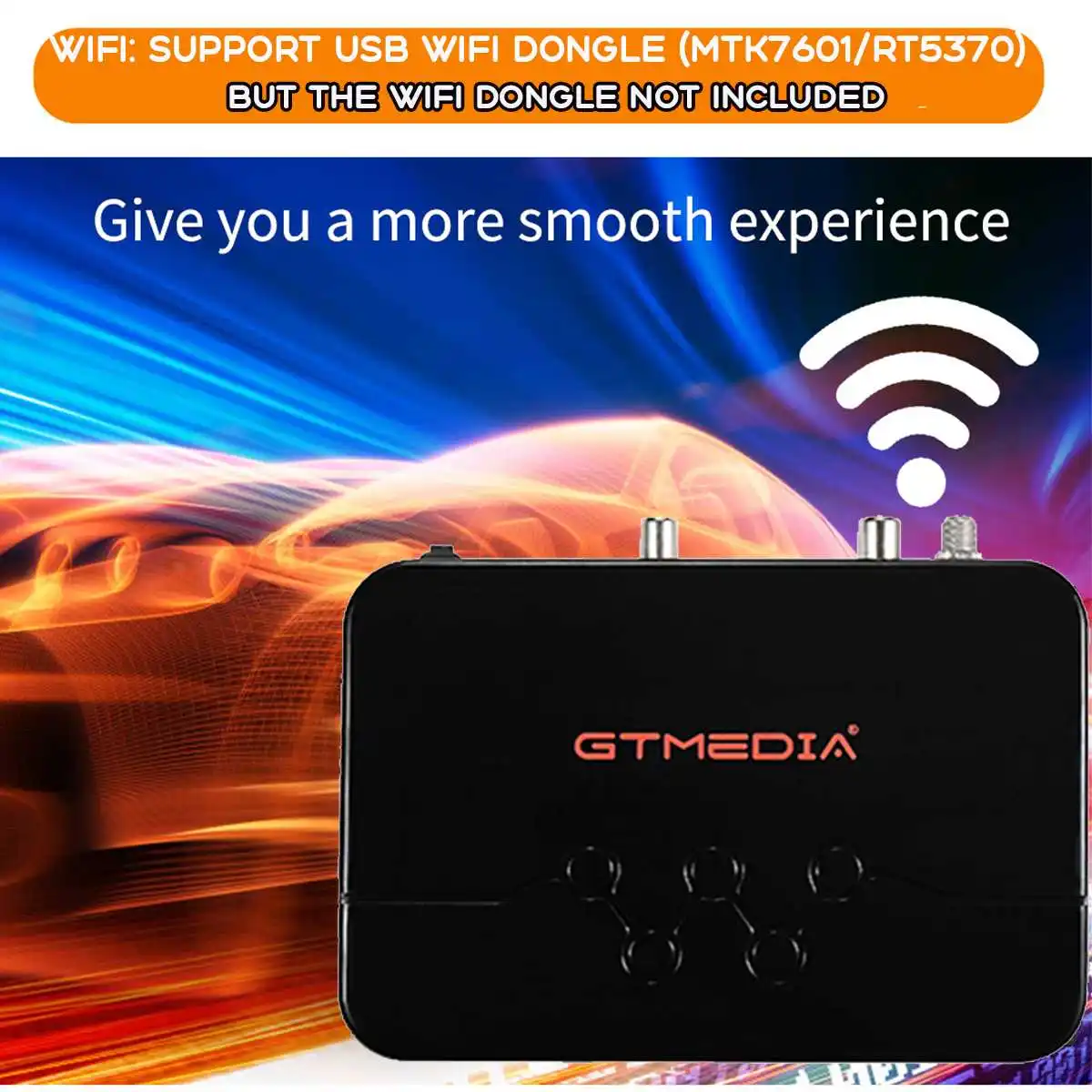

GTMEDIA V7 Pro DVB-S2 S2X T2 Satellite TV Receiver Upgrade CA Card Slot USB WiFi Support Network Ccam TV BOX