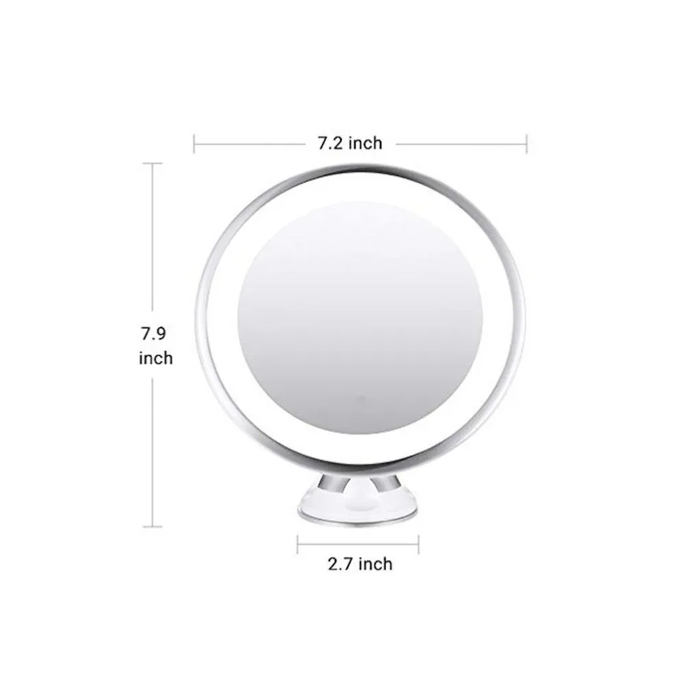 

10X Magnifying Lighted Makeup Mirror Rotating Mirror Vanity Mirror for Makeup