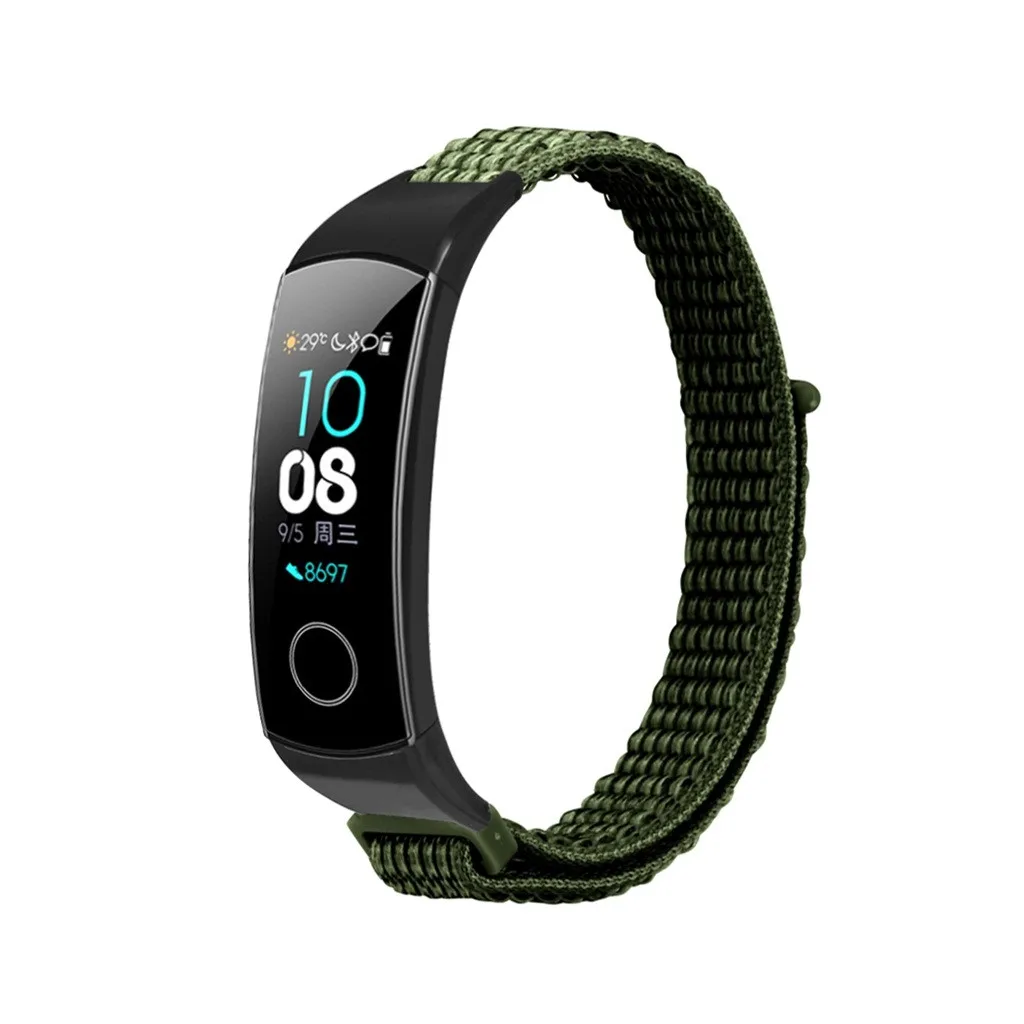 Нейлоновый ремешок на запястье для huawei Honor Band 5/4, ремешок для умных часов, сменный мужской Т-образный ремешок, женские и мужские спортивные часы, браслет, 19Sep