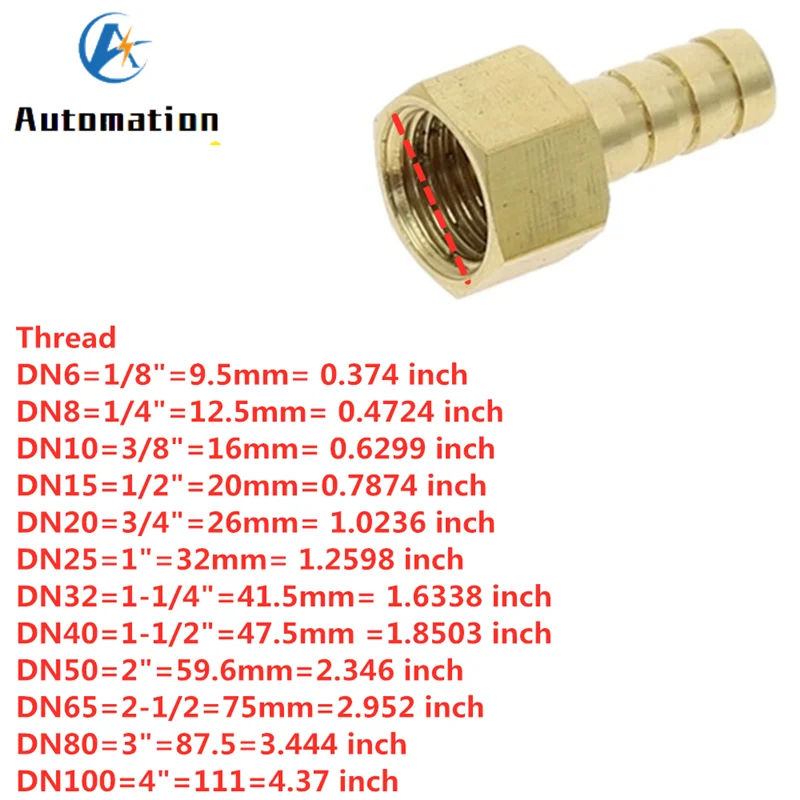 Фитинги для труб латунный штуцер шланга с хвостовиком топлива воздуха газа воды