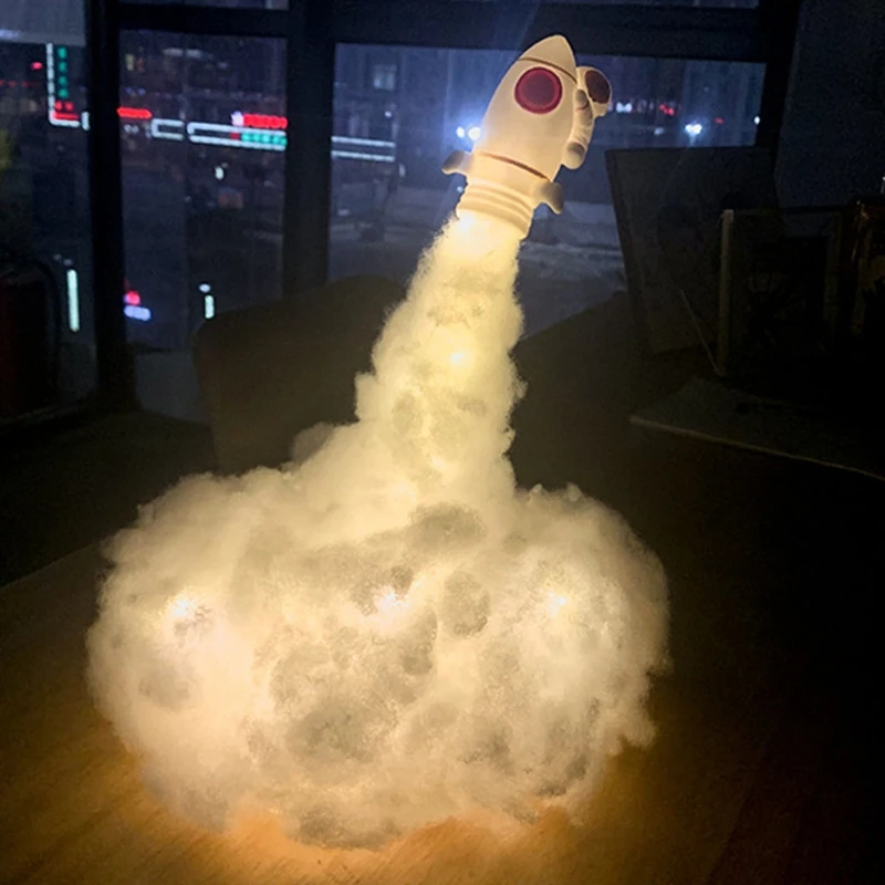 

Home LED Decorative Lights Space Shuttle Rocket Lamp Bulb for Space Fans