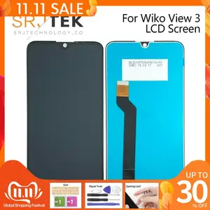 6 26 for wiko view 3 lcd display touch screen digitizer mobile phone accessories for wiko view 3 lcd sensor replacement parts free global shipping