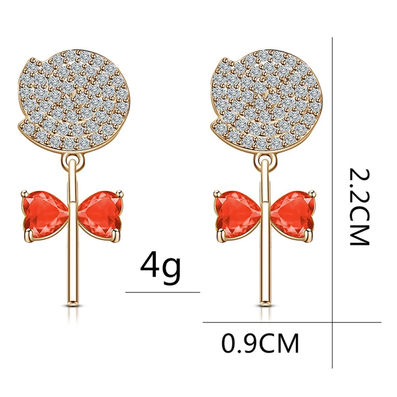 

Metal Trendy Geometric Women Dangle Earrings Lovely Lollipop Earrings Korean Style Small Simple Female Cute Jewelry