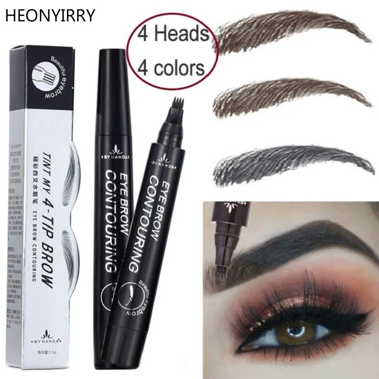 Женские кисти для макияжа татуировка бровей тонкий эскиз водонепроницаемый