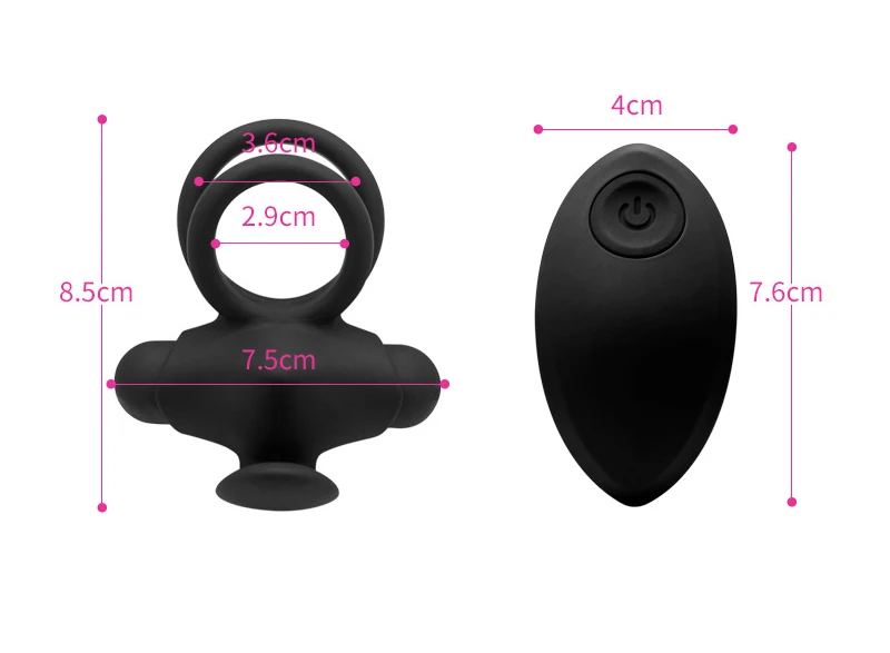 Remote Control Vibrating Cock Ring For Men Silicone Erection Penis Delay Lock Sperm Scrotum Massage Masturbator SexToy | Красота и