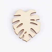 leaf shape mascot laser cut christmas decorations silhouette blank unpainted 25 pieces wooden shape 0893