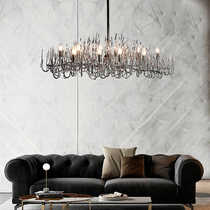 

Ультра-личное постмодернистское креативное освещение на заказ для гостиной, Скандинавское искусство, Минималистичная люстра, модель для к...