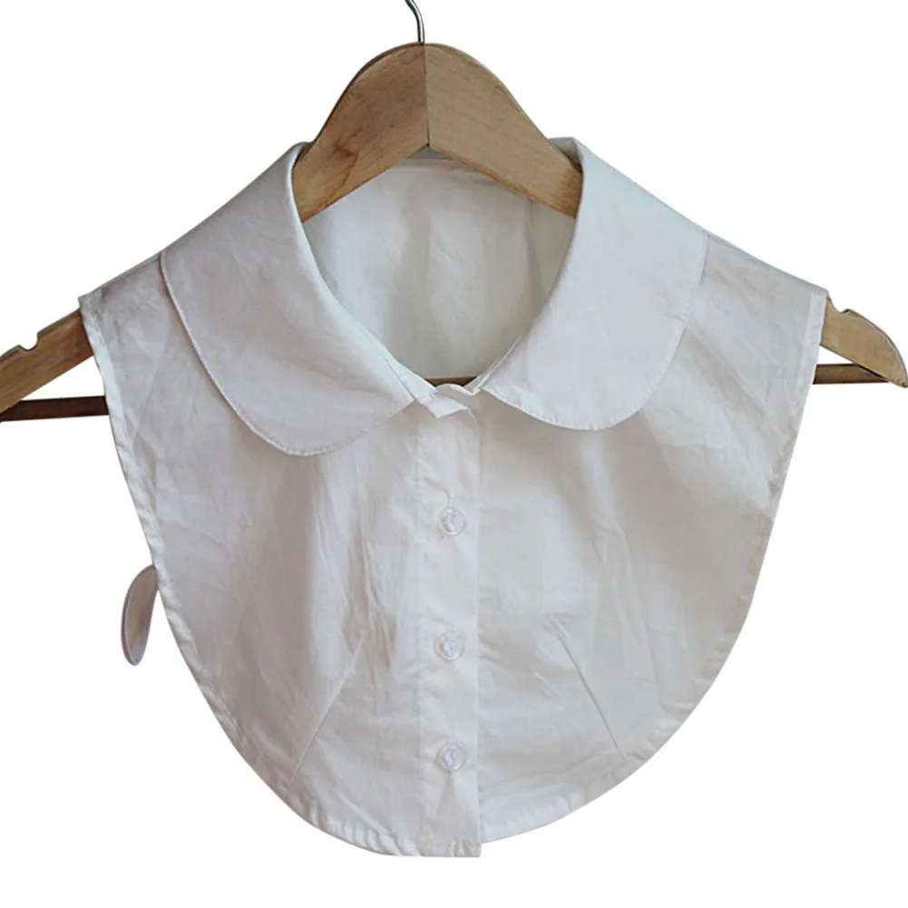 Женская рубашка ложный воротник хлопковая Съемная блузка с отворотом топ ложные