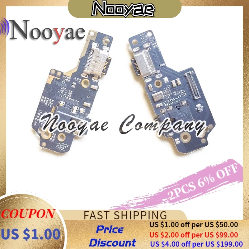 

5PCS Novaphopat For Redmi Note8 USB Charger Charging Port Dock Flex Cable Red Rice Note 8 Microphone Plug Board