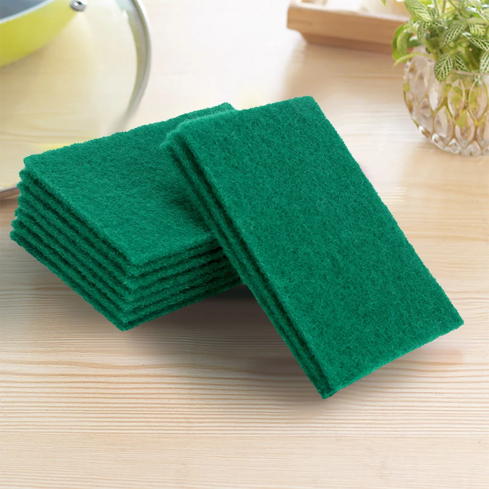

Kitchen Rags Dish Pan Towels Dish Cloth 10 Pieces/Set Cleaning Wipers Strong Decontamination Highly Efficient Scouring Pad