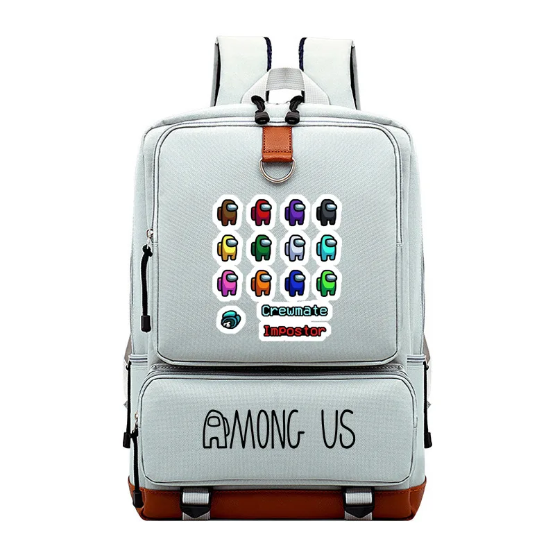 

New Among Us Printed Backpack Student School Bag For Girls Boys College Daily Outdoor Bagpack