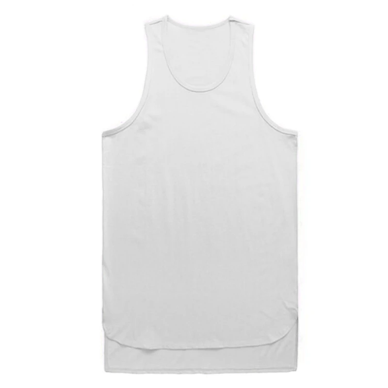 

Summer Men Vest Sleeveless Round Neck Fitness Vest Mens Workout Tank Top Sports Running Singlet Male Gym Clothes