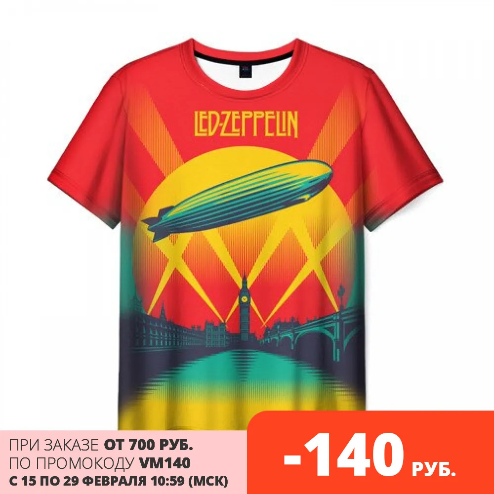 Мужская футболка 3D Led Zeppelin 3|Мужские футболки| |