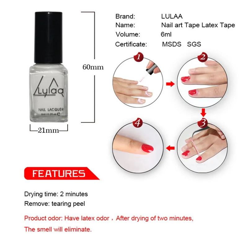 Лак для ногтей Lulaa 6 мл лак стемпинга на выбор Vernis A Ongle TSLM2|Лак ногтей| |