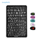 Трафарет для ногтей из нержавеющей стали, 9,5 х14, 75 видов