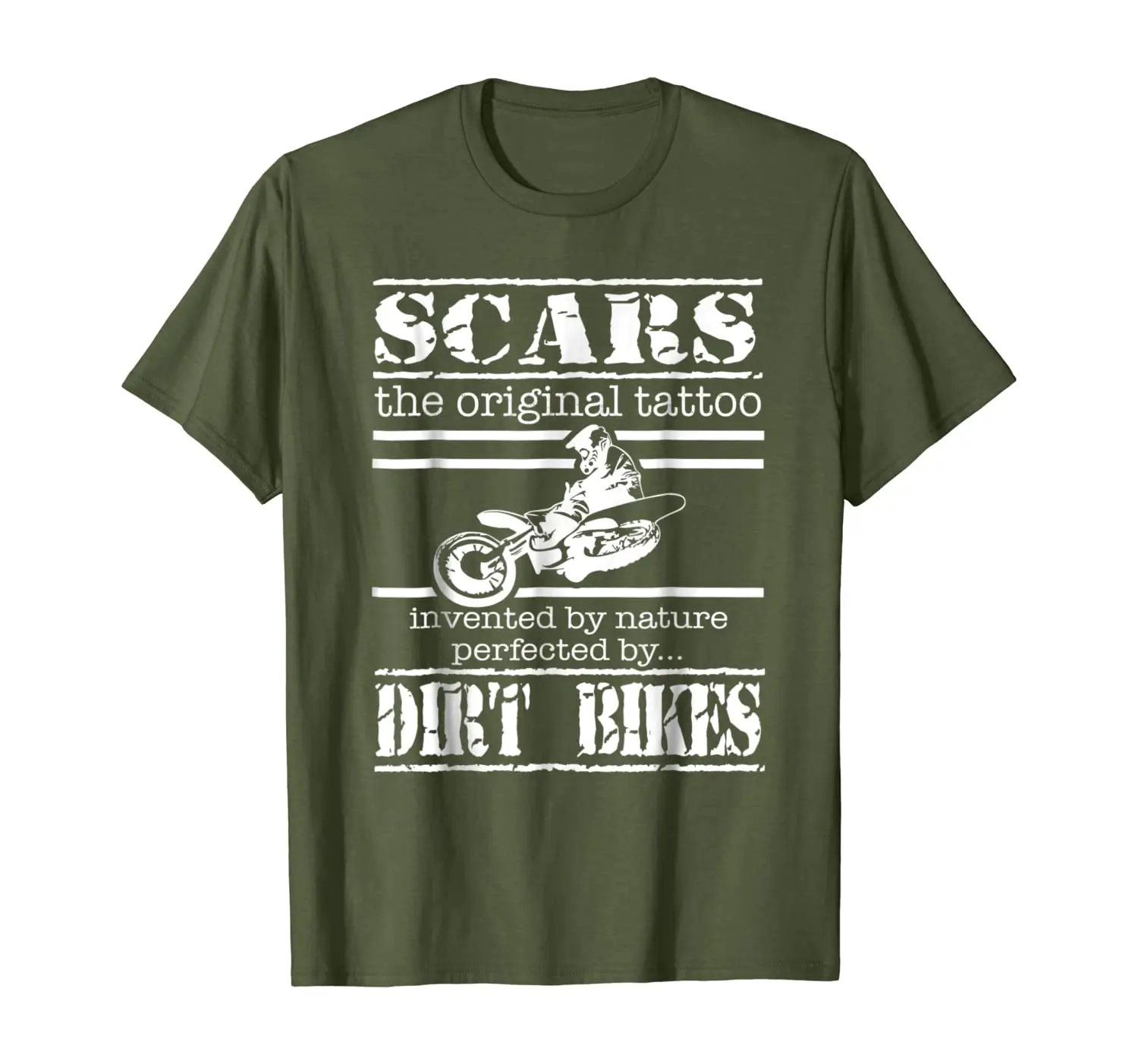 

Dirt Bike Shirt Scars The Original Tattoo Motorcycle Tee