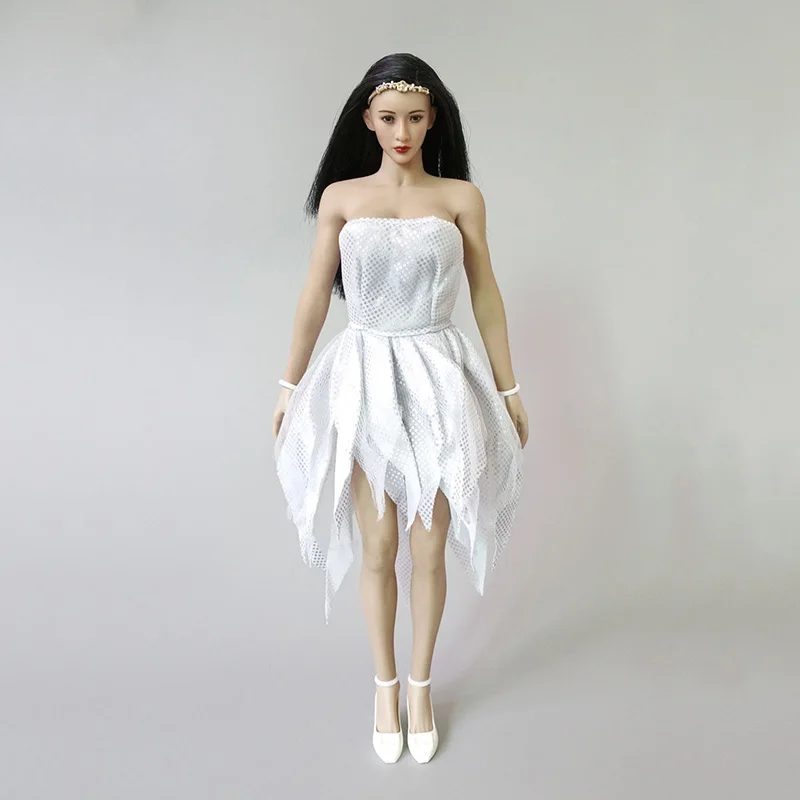 1/6 масштабная Женская Сексуальная мини-юбка-топ женское сексуальное короткое