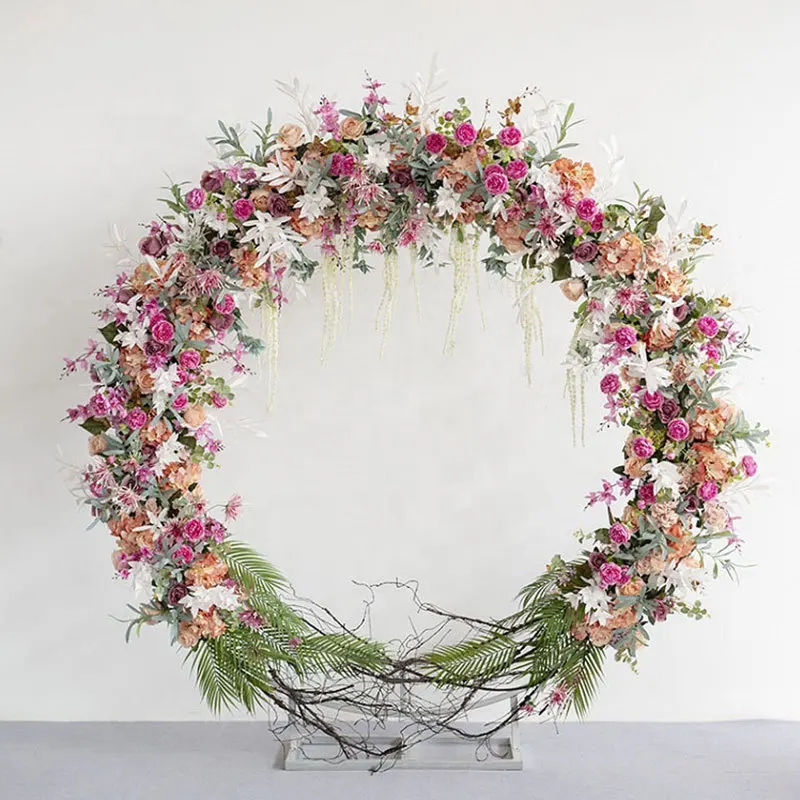 Новый реквизит железное кольцо свод фон однополюсный круглый цветок ворота