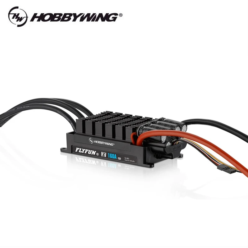 

Бесщеточный электронный регулятор скорости Hobbywing FlyFun HV 130A / HV 160A OPTO V5 с функцией обратного упора, поддержка ESC 6-14S