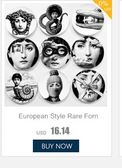 Италия Fornasetti тарелки декоративная тарелка на стену винтажная художественная 8 дюймов настенная подвесная тарелка