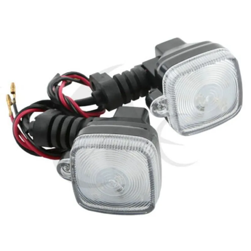Universal Motorcycle Mini Blinker Square Clear Lens Turn Signal Light For Kawasaki |